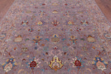 Peshawar Hand Knotted Wool Rug - 8' 2" X 10' 2" - Golden Nile