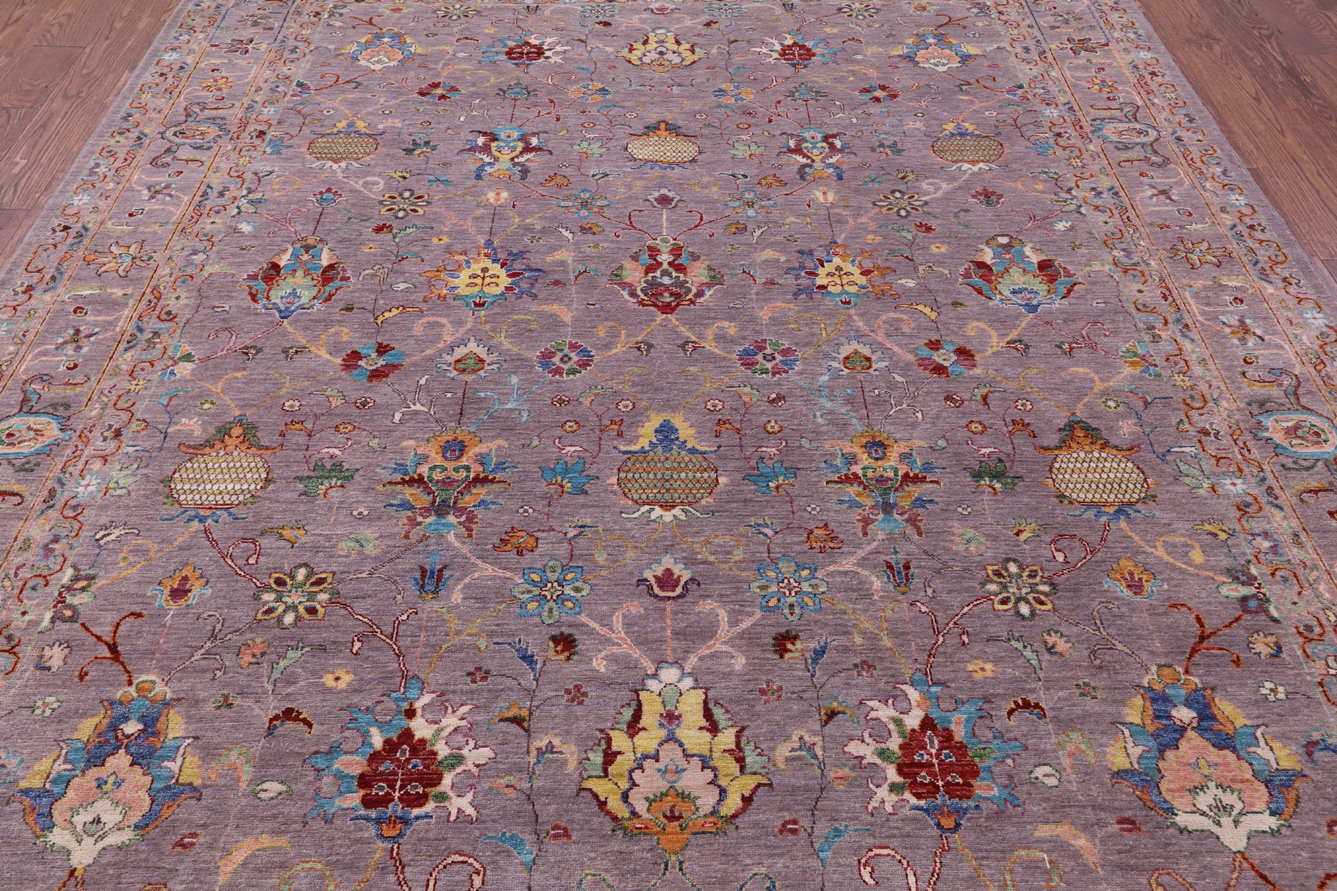 Peshawar Hand Knotted Wool Rug - 8' 2" X 10' 2" - Golden Nile