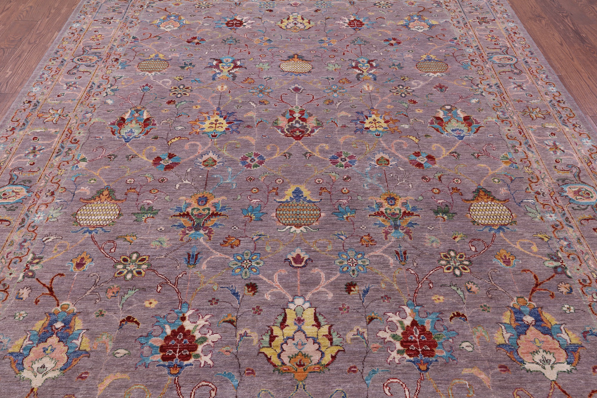 Peshawar Hand Knotted Wool Rug - 8' 2" X 10' 2" - Golden Nile