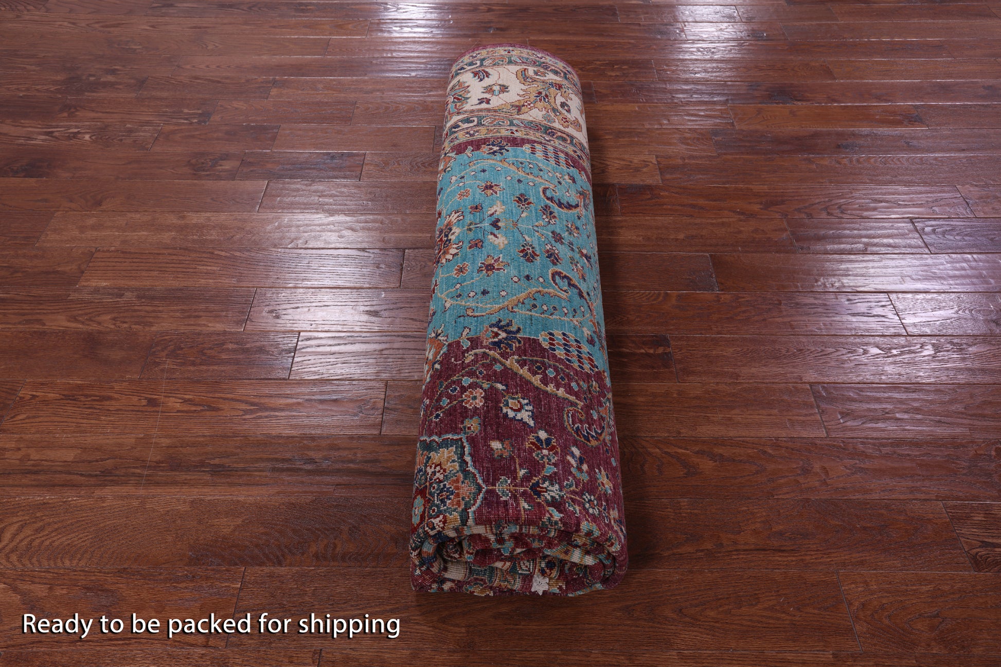 Persian Fine Serapi Handmade Wool Rug - 8' 11" X 11' 10" - Golden Nile
