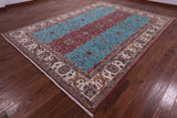 Persian Fine Serapi Handmade Wool Rug - 8' 11" X 11' 10" - Golden Nile