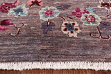 Ivory William Morris Handmade Wool Area Rug - 9' 2" X 12' 0" - Golden Nile