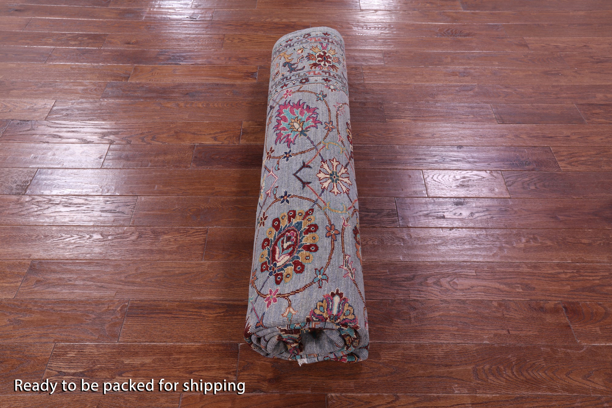 Grey Persian tabriz Handmade Wool Rug - 8' 3" X 9' 9" - Golden Nile