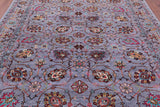 Grey Persian tabriz Handmade Wool Rug - 8' 3" X 9' 9" - Golden Nile