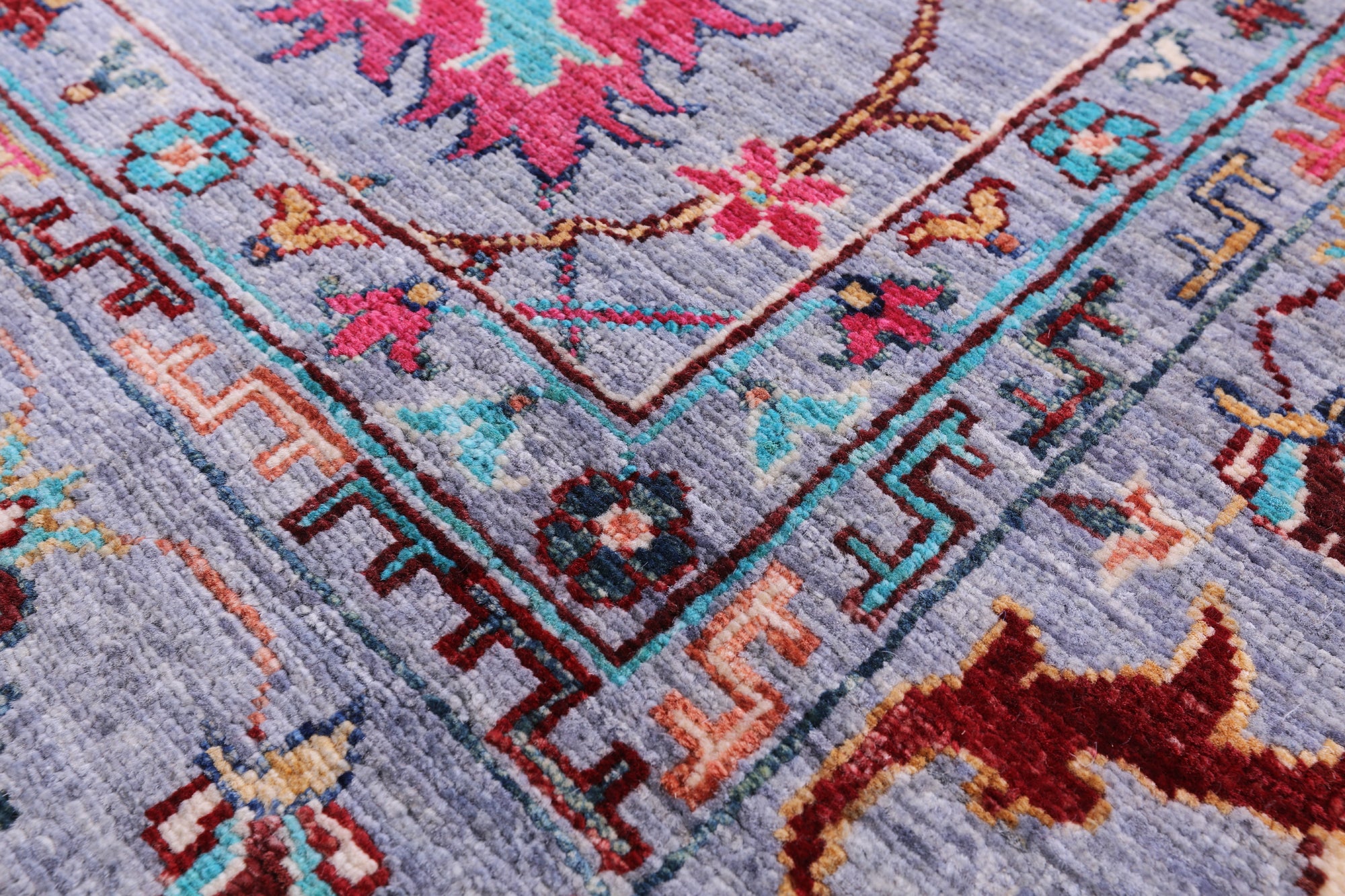 Grey Persian tabriz Handmade Wool Rug - 8' 3" X 9' 9" - Golden Nile