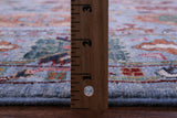 Blue Turkmen Ersari Handmade Wool Rug - 8' 3" X 11' 2" - Golden Nile