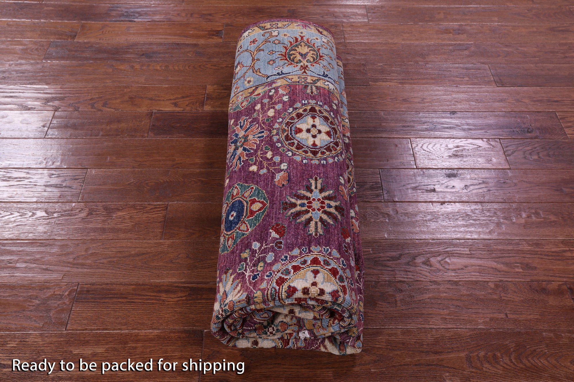 Pink Persian Tabriz Hand Knotted Wool Rug - 6' 10" X 9' 7" - Golden Nile