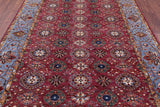 Pink Persian Tabriz Hand Knotted Wool Rug - 6' 10" X 9' 7" - Golden Nile