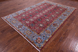 Pink Persian Tabriz Hand Knotted Wool Rug - 6' 10" X 9' 7" - Golden Nile