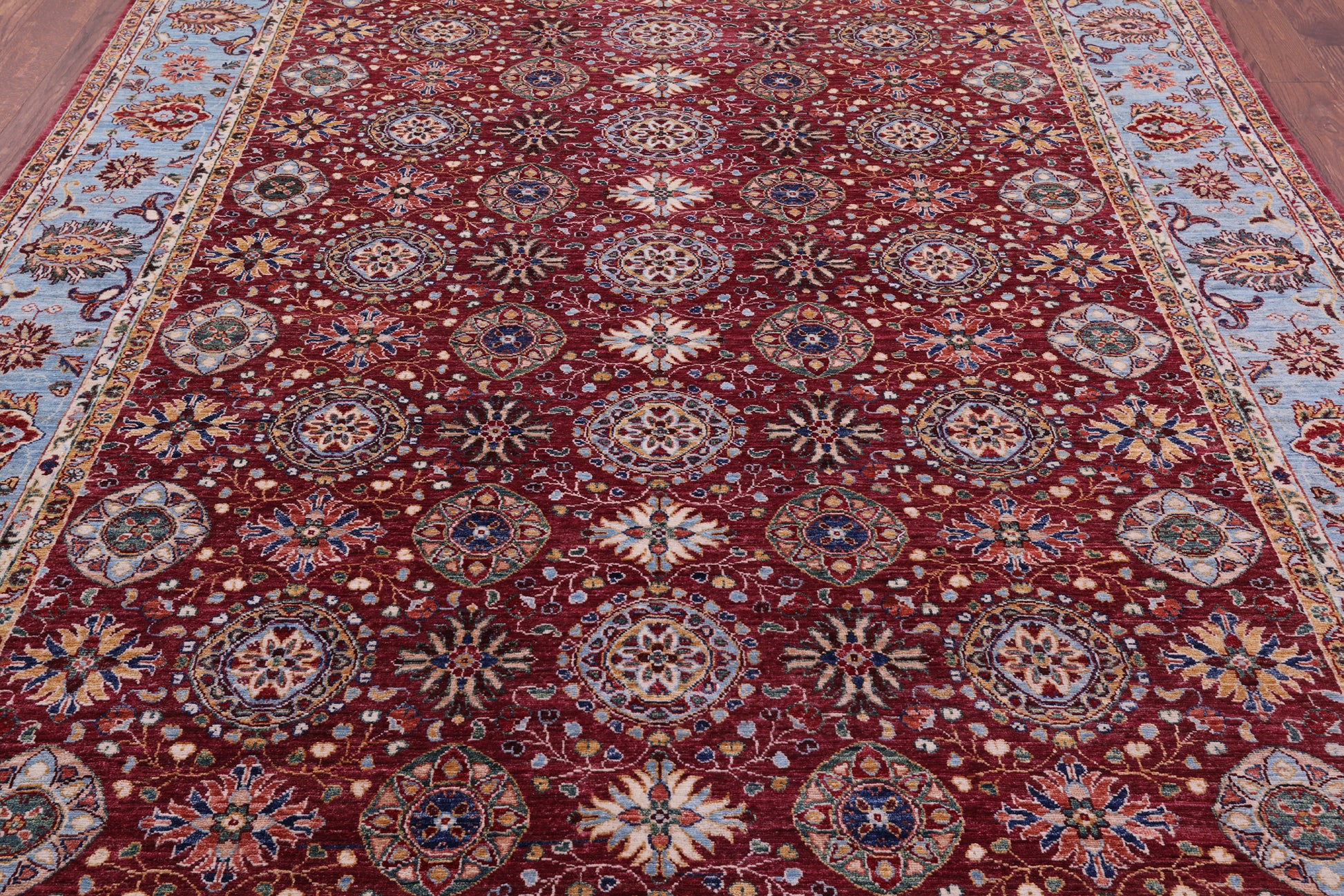 Persian Tabriz Hand Knotted Wool Rug - 8' 1" X 10' 7" - Golden Nile