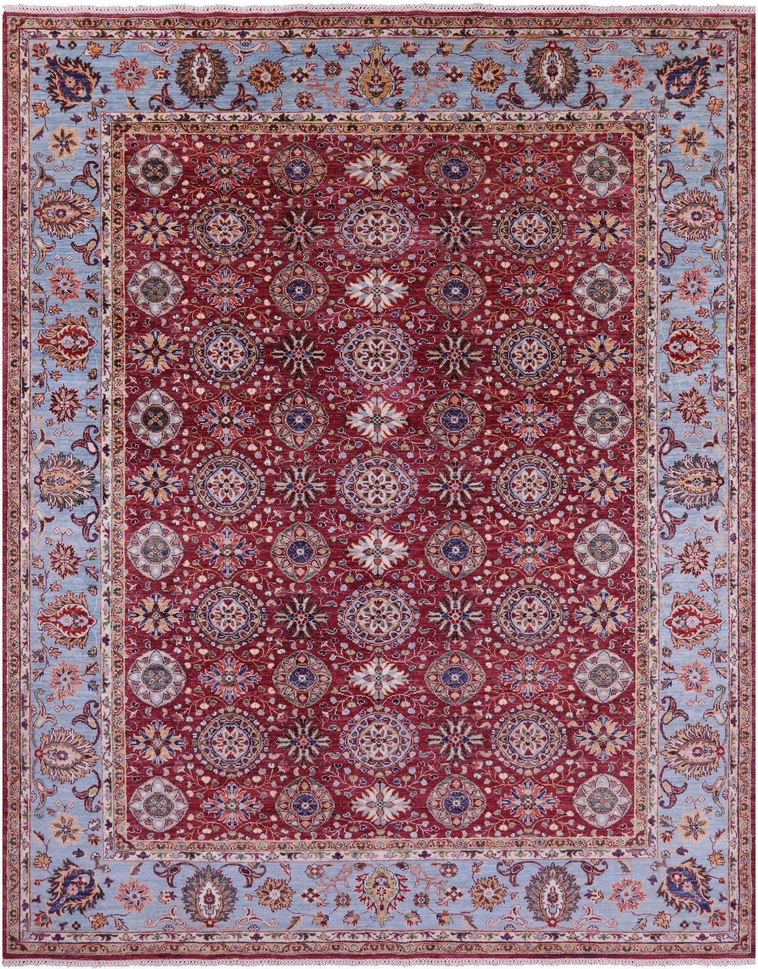 Persian Tabriz Hand Knotted Wool Rug - 8' 1" X 10' 7" - Golden Nile