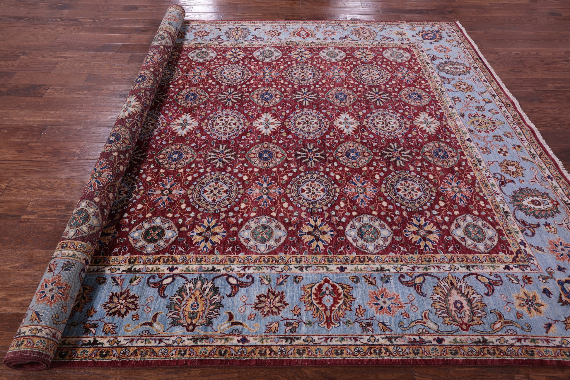 Persian Tabriz Hand Knotted Wool Rug - 8' 1" X 10' 7" - Golden Nile