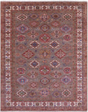 Super Kazak Hand Knotted Wool Rug - 9' 1" X 11' 10" - Golden Nile