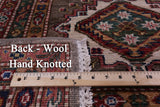 Super Kazak Hand Knotted Wool Rug - 9' 1" X 11' 10" - Golden Nile