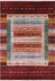 Tribal Persian Gabbeh Hand Knotted Wool Rug - 5' 10" X 8' 1" - Golden Nile