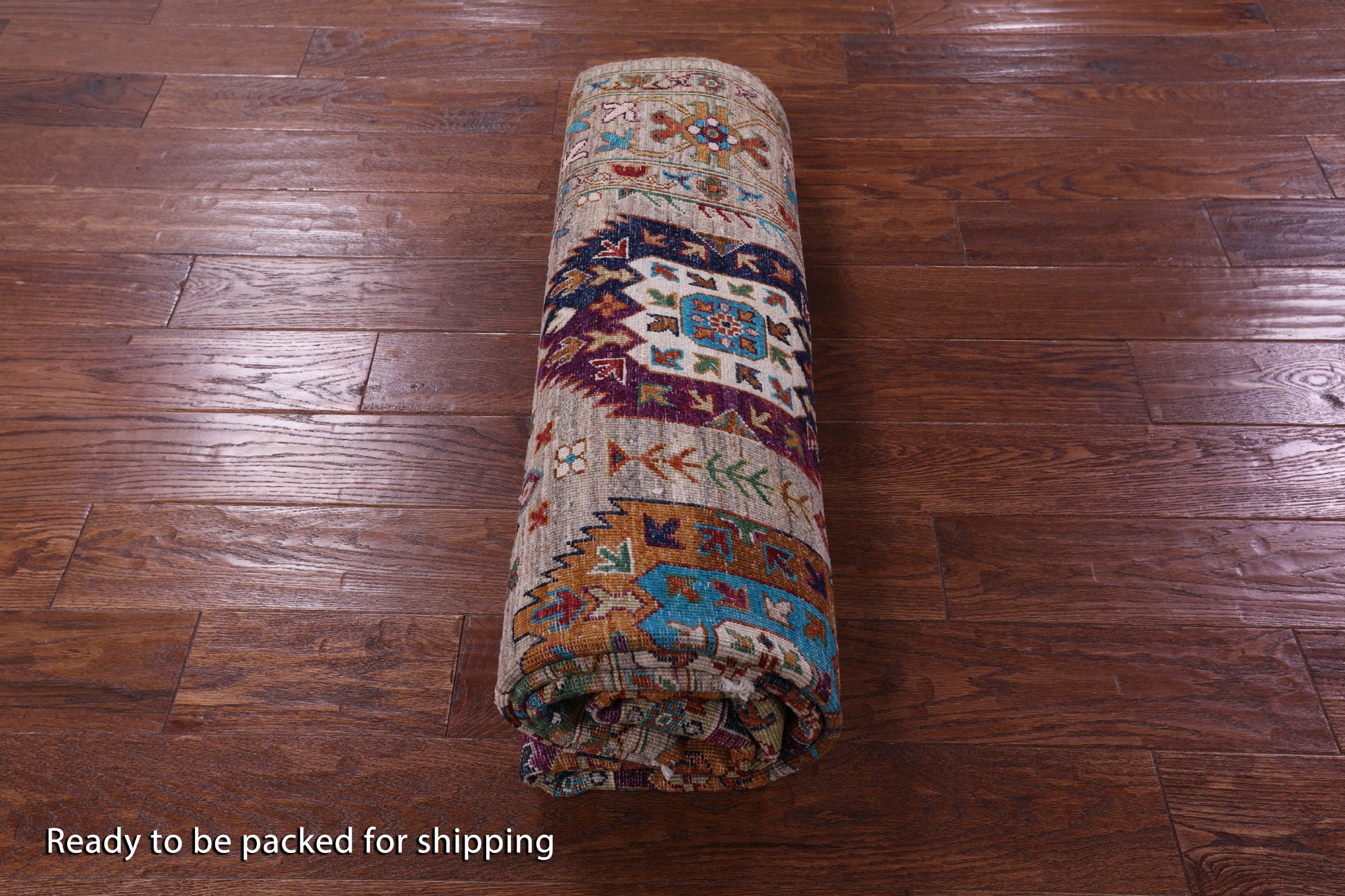 Turkmen Ersari Hand Knotted Wool Rug - 5' 8" X 8' 1" - Golden Nile
