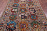 Turkmen Ersari Hand Knotted Wool Rug - 5' 8" X 8' 1" - Golden Nile