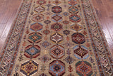 Turkmen Ersari Hand Knotted Wool Rug - 5' 7" X 8' 0" - Golden Nile