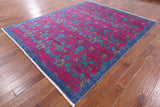 William Morris Handmade Wool Area Rug - 8' 0" X 9' 10" - Golden Nile