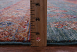 Green Tribal Persian Gabbeh Hand Knotted Wool Rug - 5' 1" X 6' 9" - Golden Nile