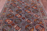 Turkmen Ersari Hand Knotted Wool Rug - 5' 2" X 6' 7" - Golden Nile