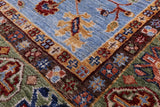 Blue Persian Tabriz Hand Knotted Wool Rug - 5' 0" X 6' 10" - Golden Nile