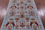 Blue Persian Tabriz Handmade Wool Rug - 4' 10" X 7' 2" - Golden Nile