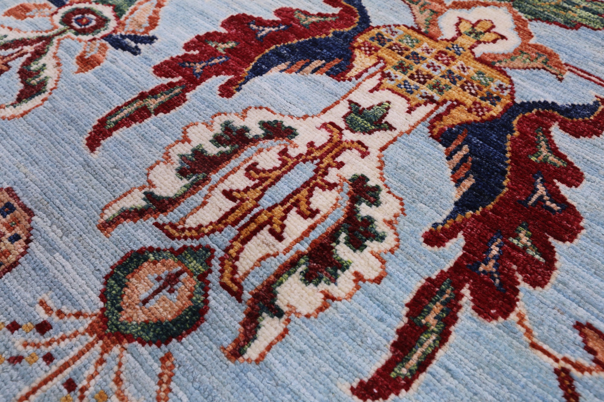 Blue Persian Tabriz Handmade Wool Rug - 4' 10" X 7' 2" - Golden Nile