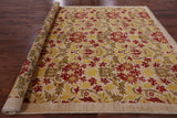 Ivory William Morris Handmade Wool Area Rug - 8' 10" X 12' 0" - Golden Nile