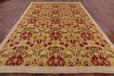 Ivory William Morris Handmade Wool Area Rug - 8' 10" X 12' 0" - Golden Nile