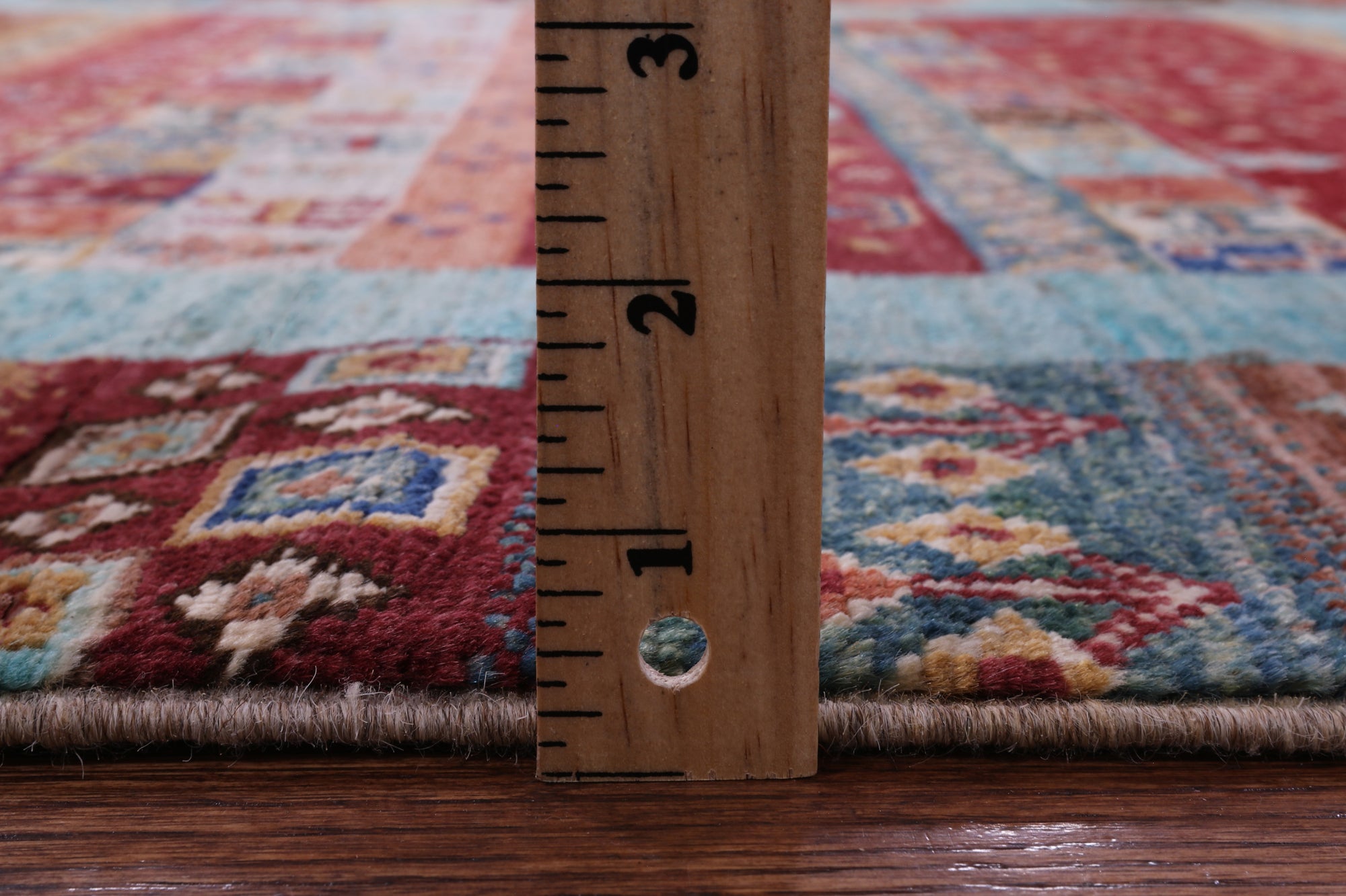 Tribal Persian Gabbeh Hand Knotted Wool Rug - 4' 1" X 6' 0" - Golden Nile