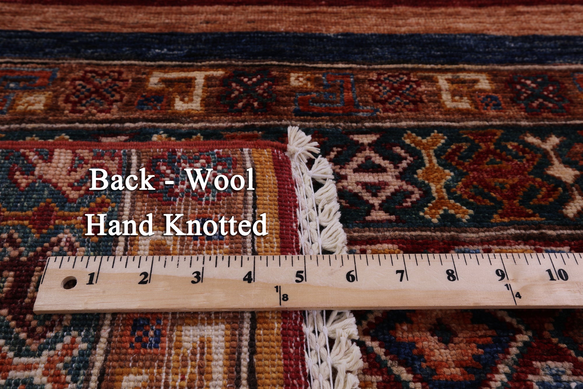 Khorjin Persian Gabbeh Hand Knotted Wool Runner Rug - 2' 9" X 9' 5" - Golden Nile