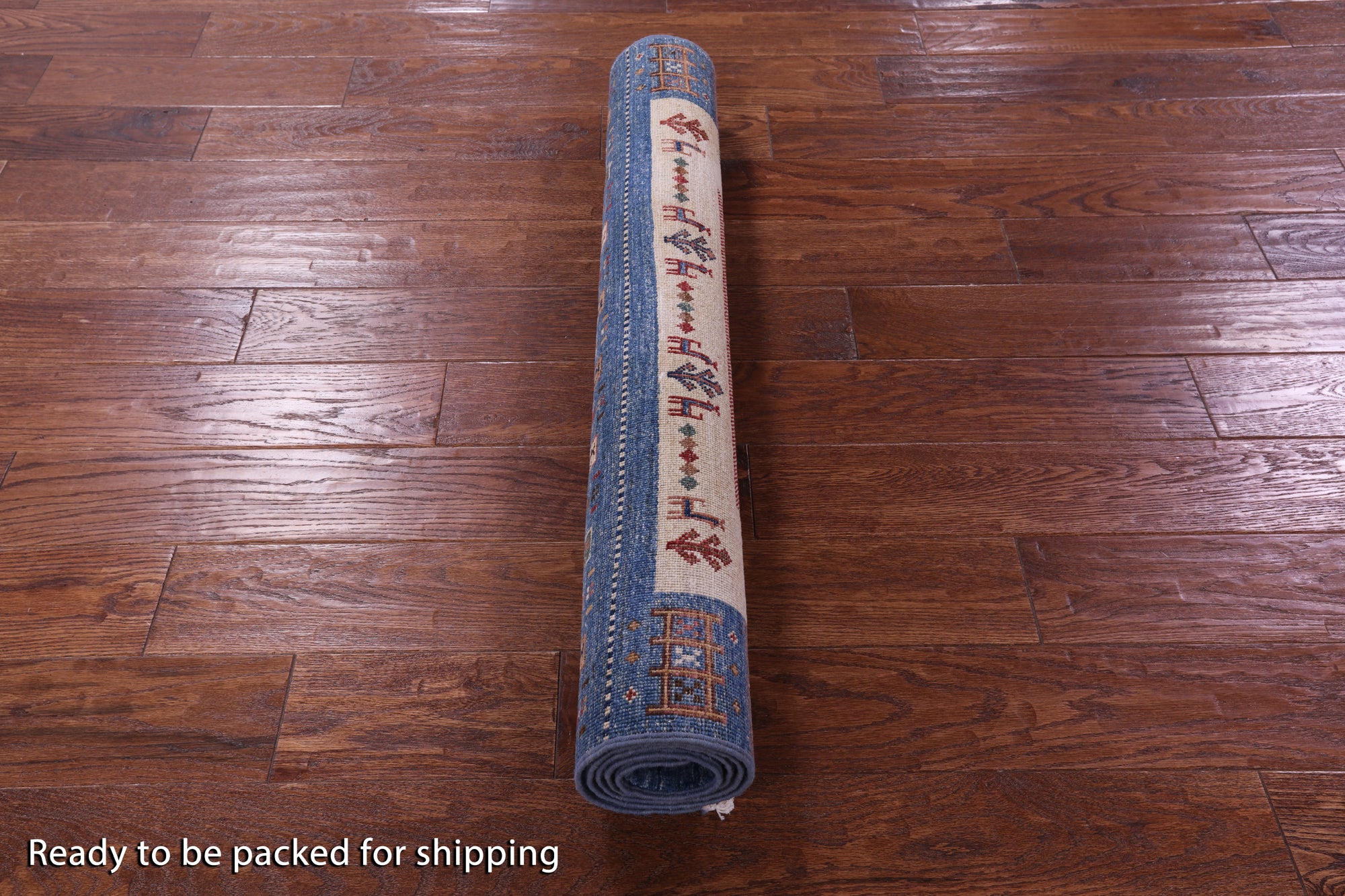 Tribal Persian Gabbeh Hand Knotted Wool Rug - 3' 4" X 5' 1" - Golden Nile