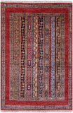 Shall Persian Gabbeh Handmade Wool Rug - 3' 3" X 4' 9" - Golden Nile