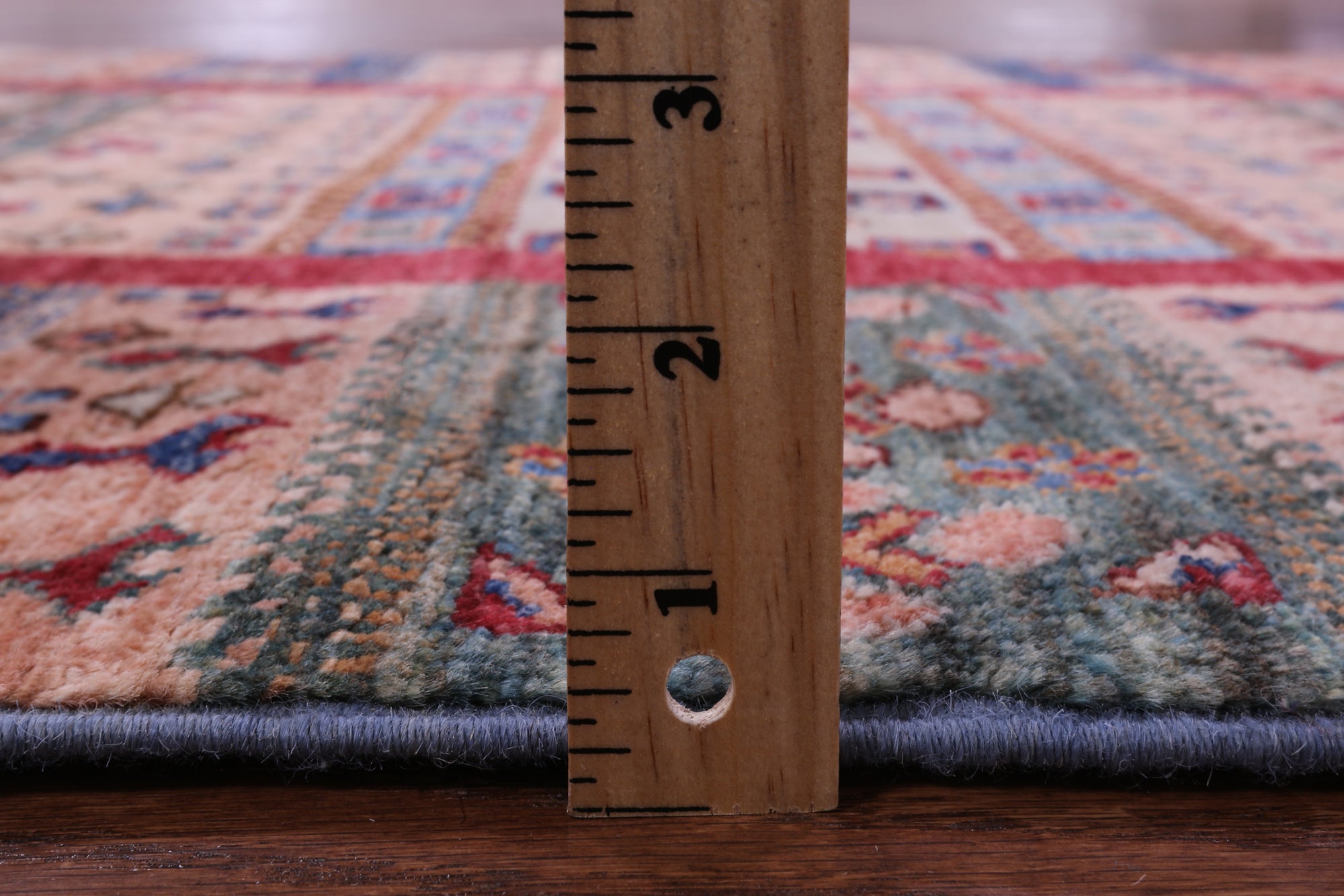 Tribal Persian Gabbeh Hand Knotted Wool Rug - 3' 6" X 4' 8" - Golden Nile