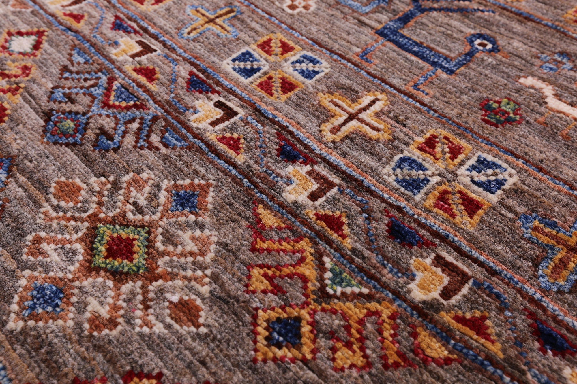 Tribal Persian Gabbeh Hand Knotted Wool Rug - 2' 7" X 4' 2" - Golden Nile