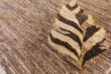 Modern Natural Handmade Wool Area Rug - 6' 8" X 7' 6" - Golden Nile