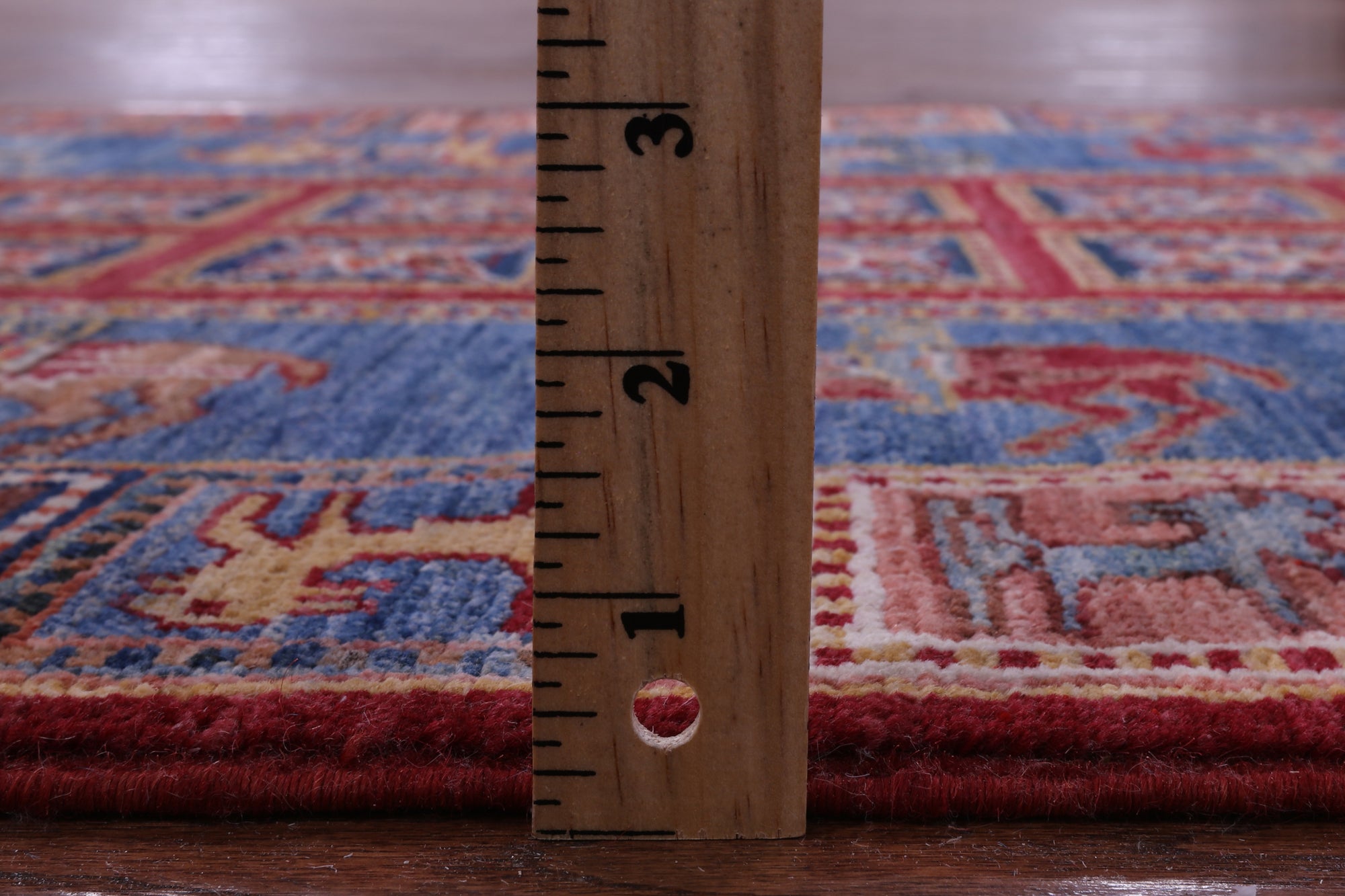 Antiqued Pazyryk Historical Design Hand Knotted Wool Runner Rug - 2' 9" X 8' 5" - Golden Nile