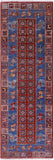 Antiqued Pazyryk Historical Design Hand Knotted Wool Runner Rug - 2' 9" X 8' 5" - Golden Nile