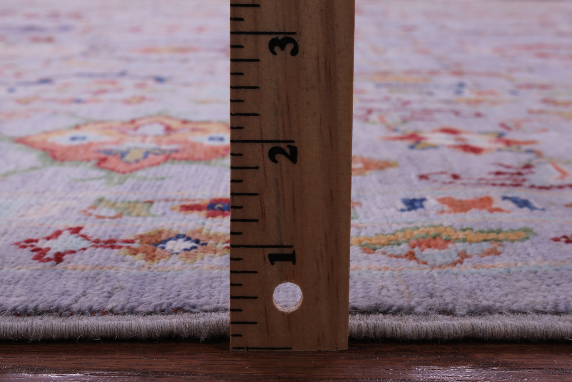 Grey Peshawar Hand Knotted Wool Rug - 6' 7" X 9' 9" - Golden Nile