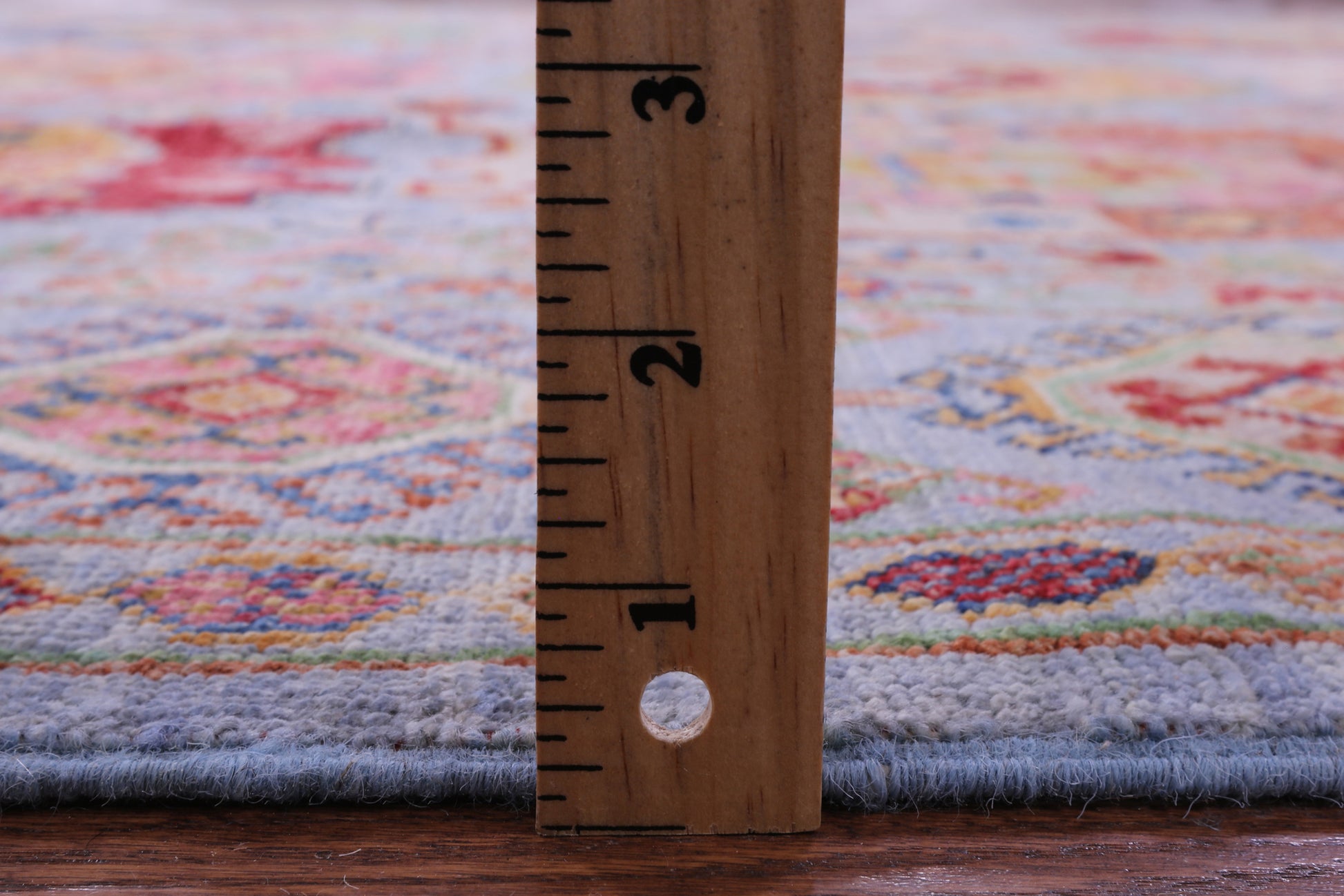 Blue Turkmen Ersari Hand Knotted Wool Rug - 6' 5" X 10' 0" - Golden Nile