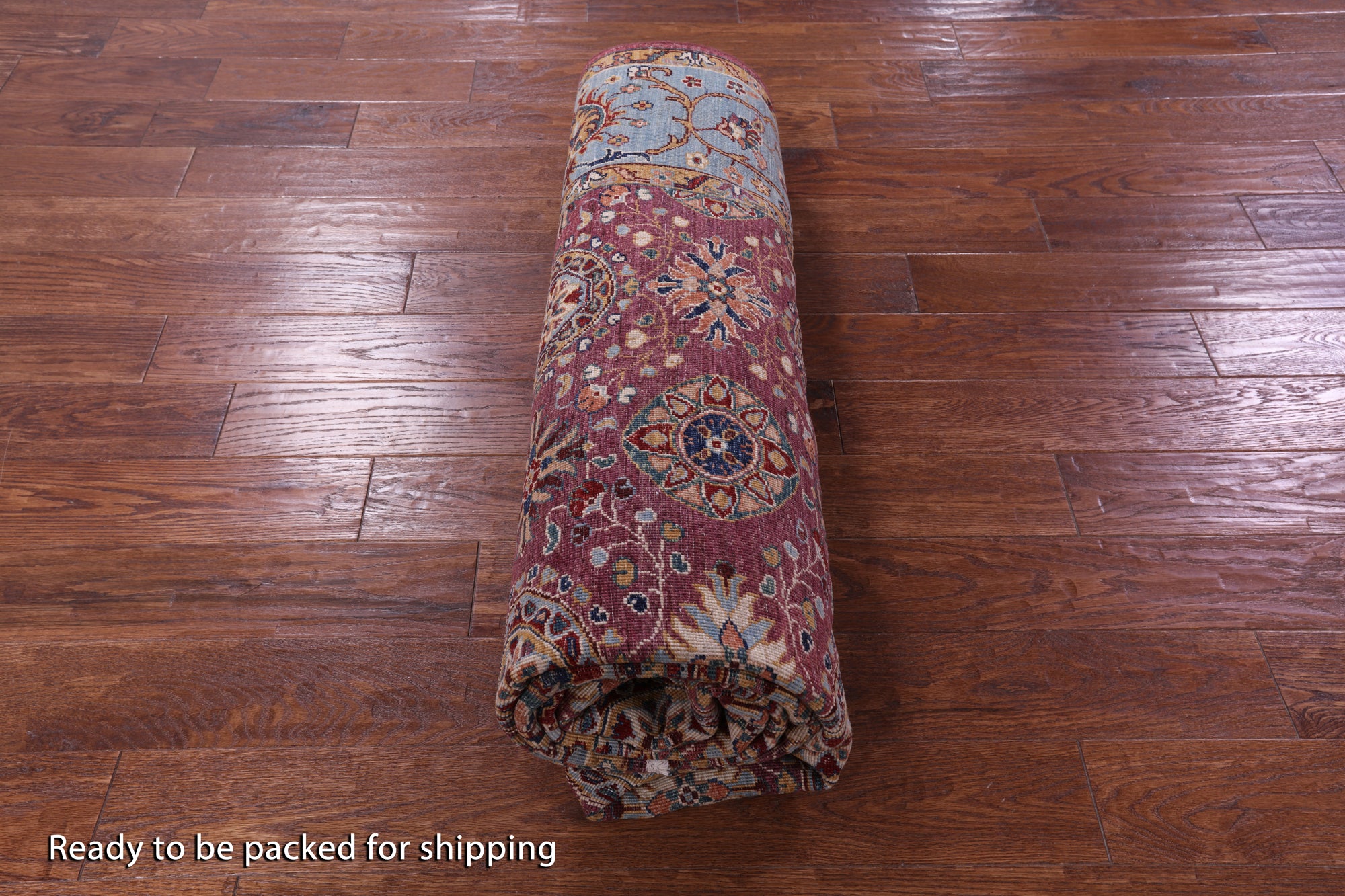 Pink Persian Tabriz Handmade Wool Rug - 6' 8" X 10' 3" - Golden Nile