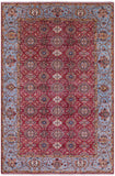 Pink Persian Tabriz Handmade Wool Rug - 6' 8" X 10' 3" - Golden Nile