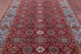 Pink Persian Tabriz Handmade Wool Rug - 6' 8" X 10' 3" - Golden Nile