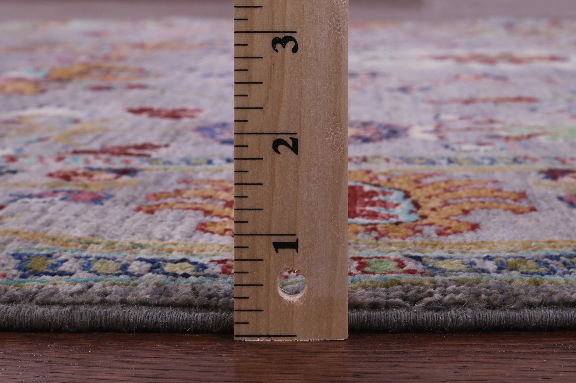 Grey Peshawar Hand Knotted Wool Rug - 5' 8" X 8' 8" - Golden Nile