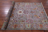 Grey Peshawar Hand Knotted Wool Rug - 5' 8" X 8' 8" - Golden Nile