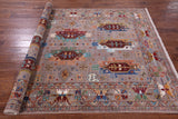 Persian Fine Serapi Hand Knotted Wool Rug - 5' 10" X 8' 3" - Golden Nile