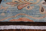 William Morris Stained Glass Hand Knotted Wool Rug - 6' 2" X 9' 2" - Golden Nile
