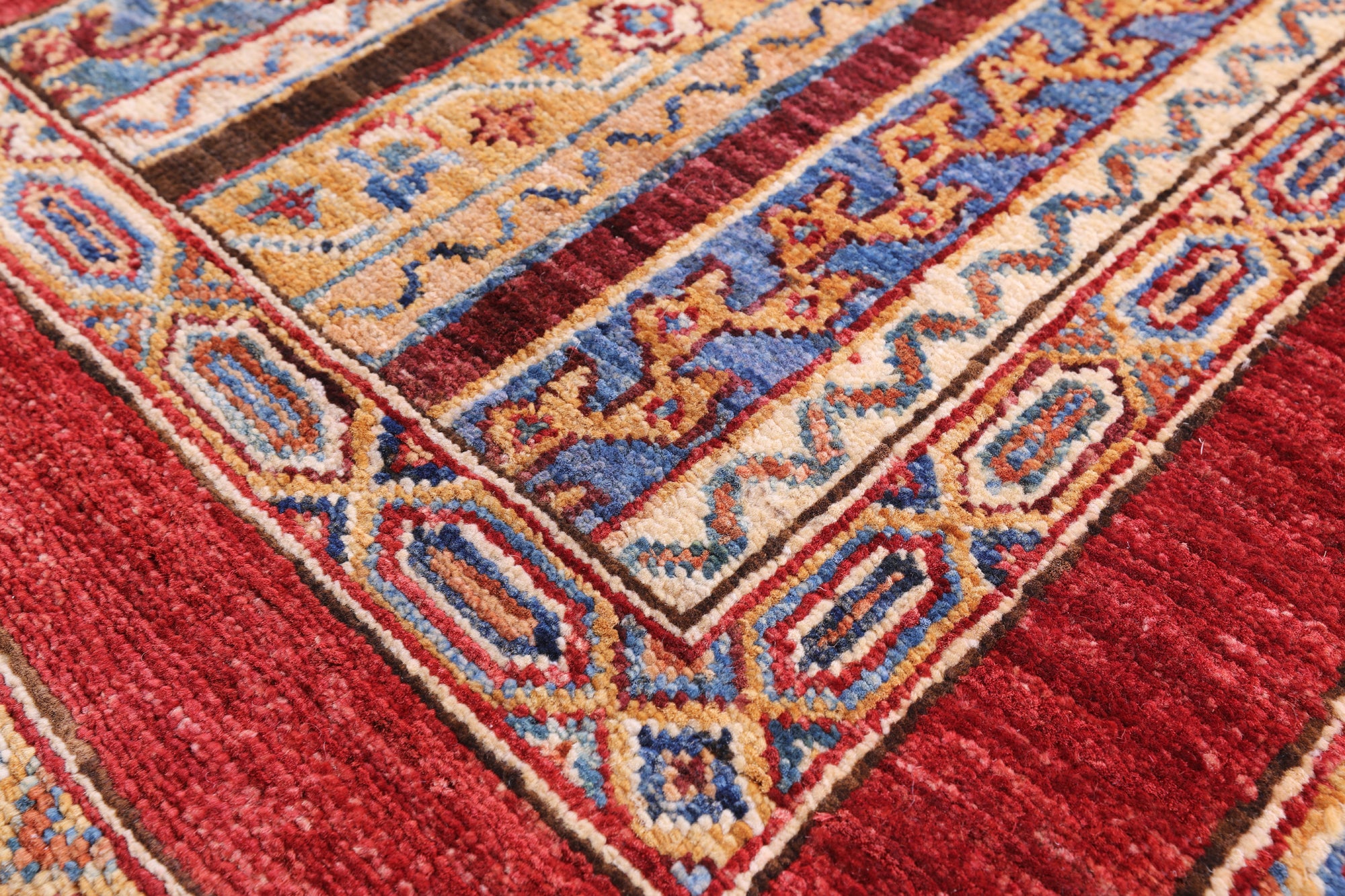 Shall Persian Gabbeh Hand Knotted Wool Runner Rug - 2' 9" X 10' 1" - Golden Nile