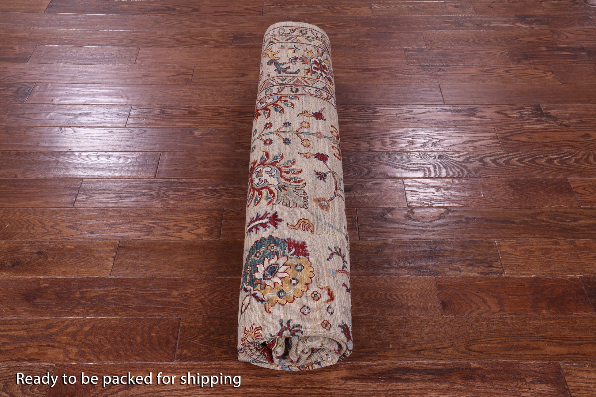 Peshawar Hand Knotted Wool Rug - 8' 3" X 11' 4" - Golden Nile